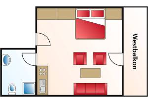 Ferienwohnung 1 – Grundriss