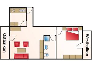 Ferienwohnung 2 – Grundriss